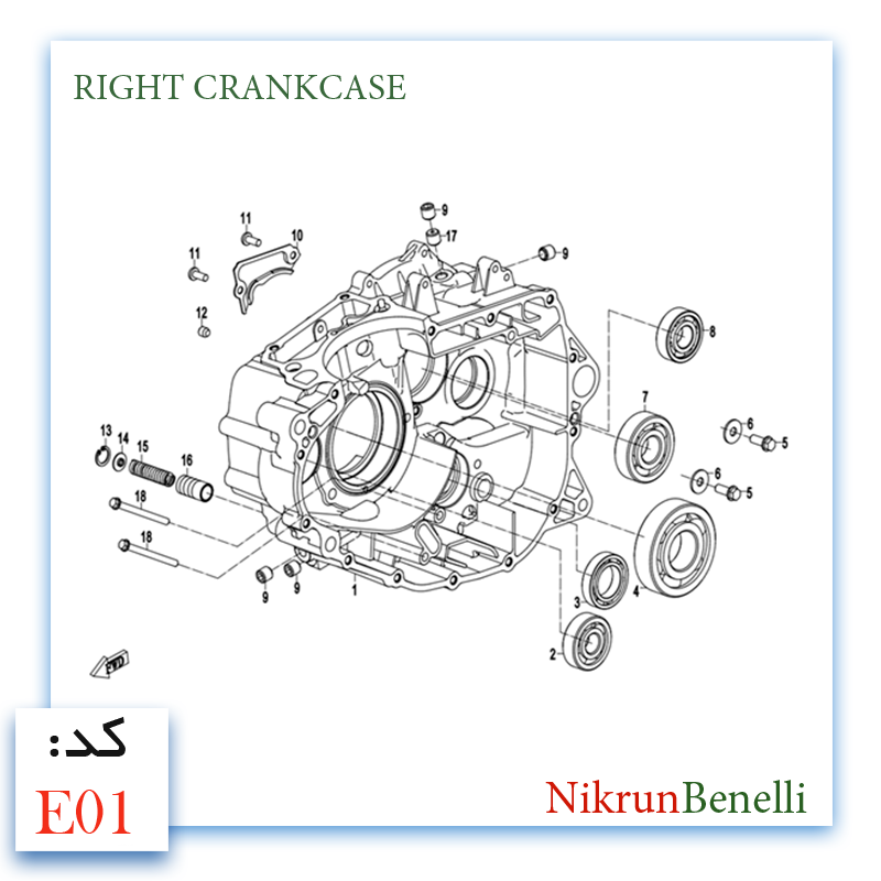 K- 249R قطعات ولوازم انجین کی وی