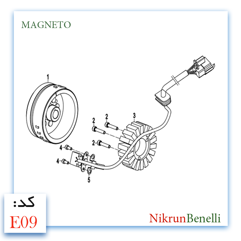 K- 249R قطعات ولوازم انجین کی وی