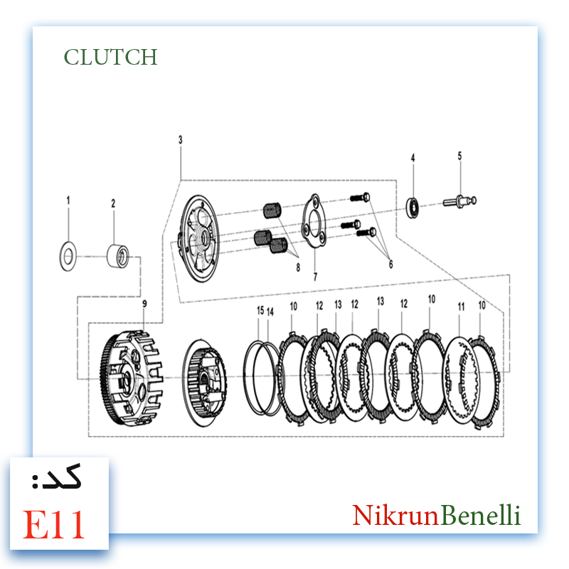 K- 249R قطعات ولوازم انجین کی وی