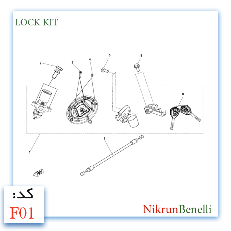 K- 249R قطعات ولوازم بدنه کی وی