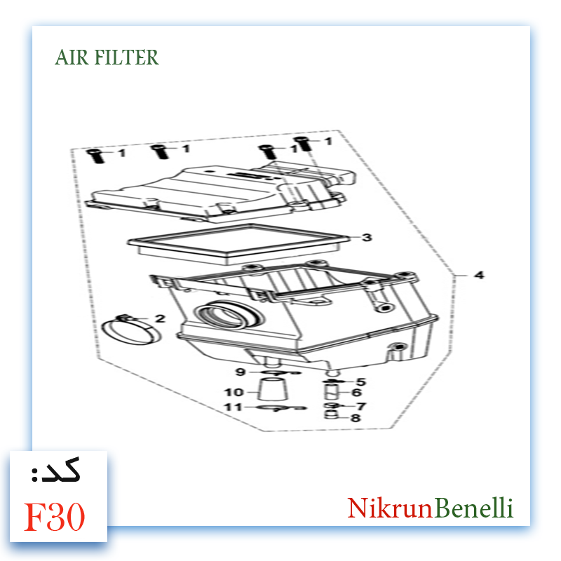 K- 249R قطعات ولوازم بدنه کی وی